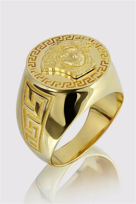 is versace rings real gold|versace gold ring for men.